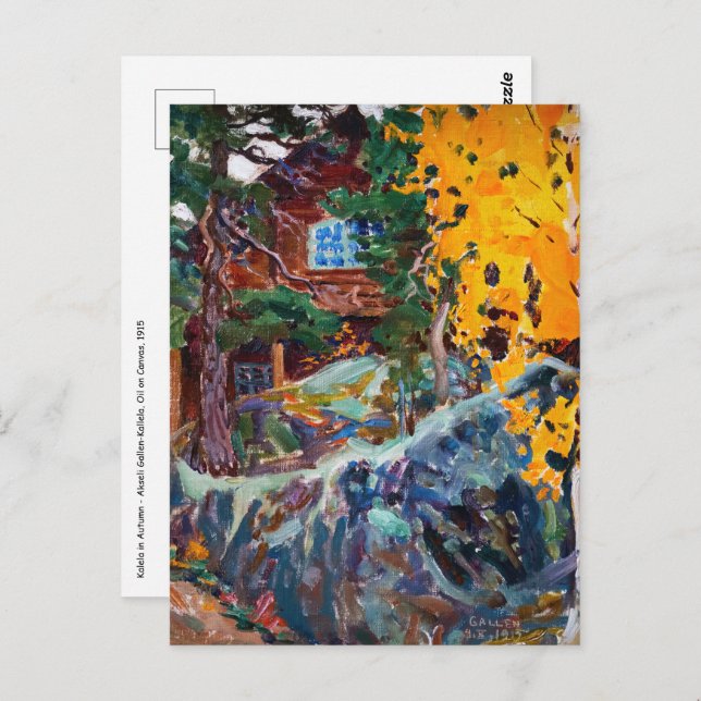 Akseli Gallen-Kallela - Kalela in Autumn Postcard (Front/Back)