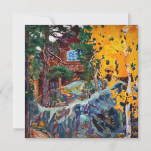 Akseli Gallen-Kallela - Kalela in Autumn Thank You Card