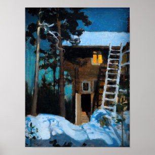 Akseli Gallen-Kallela - Kalela on a Winter Poster