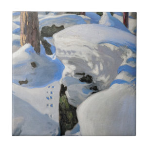 Akseli Gallen-Kallela - Lair of the Lynx Ceramic Tile