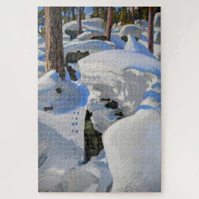 Akseli Gallen-Kallela - Lair of the Lynx Jigsaw Puzzle (Vertical)
