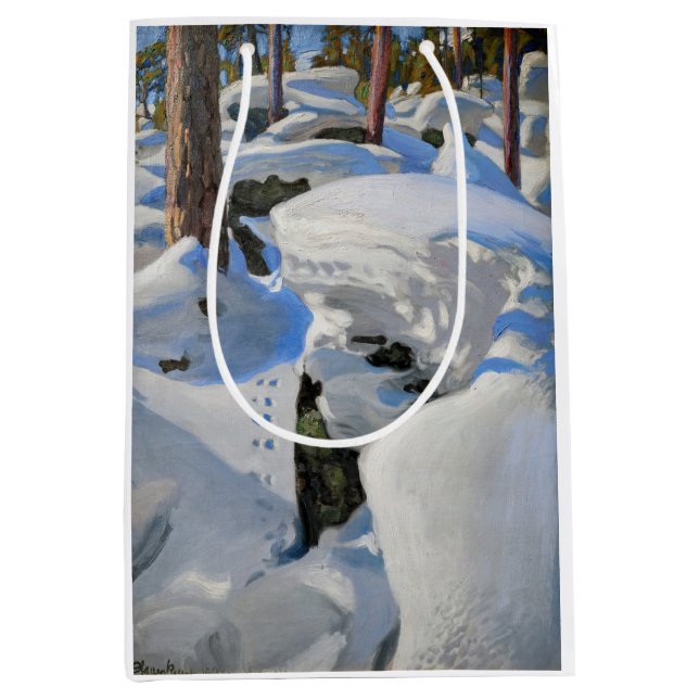 Akseli Gallen-Kallela - Lair of the Lynx Medium Gift Bag (Front)