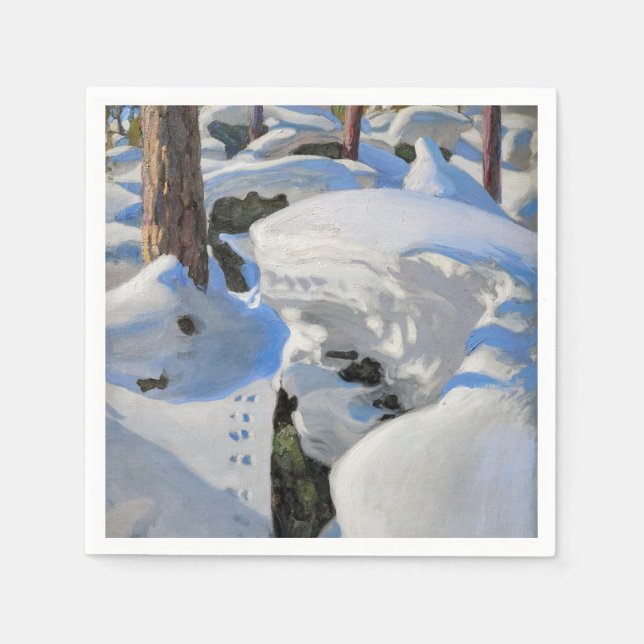 Akseli Gallen-Kallela - Lair of the Lynx Napkin (Front)