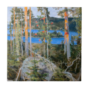 Akseli Gallen-Kallela - Lake in the Wilderness Ceramic Tile