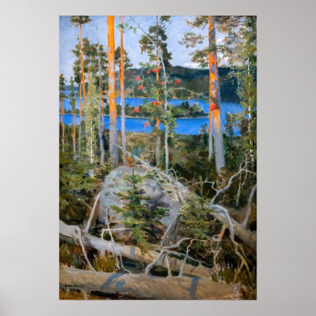 Akseli Gallen-Kallela - Lake in the Wilderness Poster (Front)