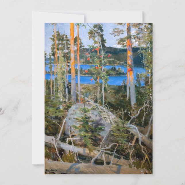 Akseli Gallen-Kallela - Lake in the Wilderness Thank You Card (Front)