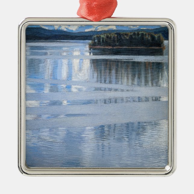 Akseli Gallen-Kallela - Lake Keitele Metal Ornament (Front)