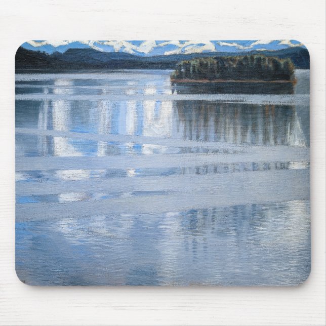 Akseli Gallen-Kallela - Lake Keitele Mouse Pad (Front)