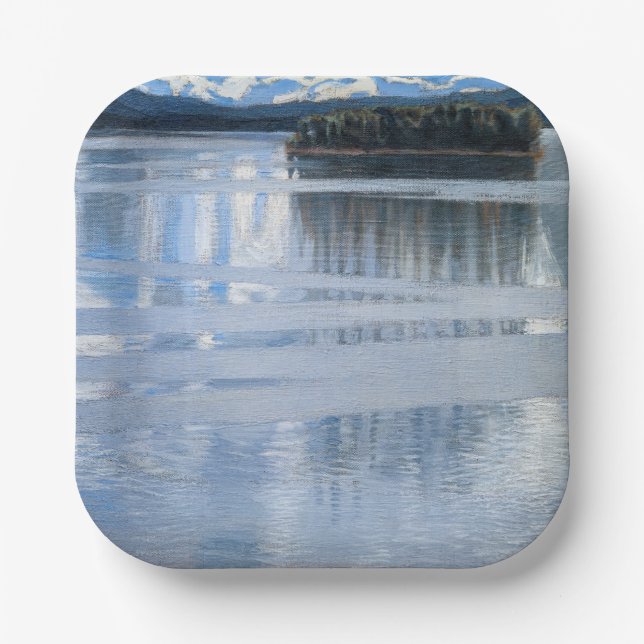 Akseli Gallen-Kallela - Lake Keitele Paper Plate (Front)