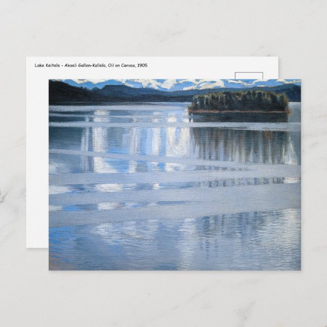 Akseli Gallen-Kallela - Lake Keitele Postcard (Front/Back)