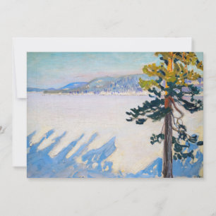 Akseli Gallen-Kallela - Lake Ruovesi in Winter Thank You Card