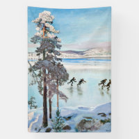 Akseli Gallen-Kallela - Skaters near Kalela Shore