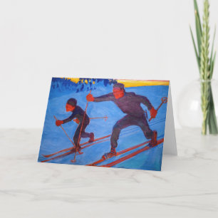 Akseli Gallen-Kallela - Skiers Card