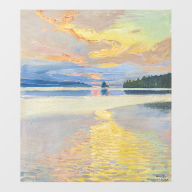 Akseli Gallen-Kallela - Sunset over Lake Ruovesi (Sheet)