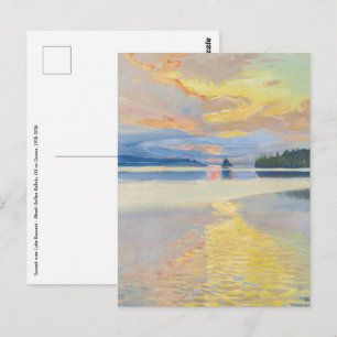 Akseli Gallen-Kallela - Sunset over Lake Ruovesi Postcard