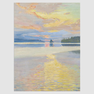 Akseli Gallen-Kallela - Sunset over Lake Ruovesi Tissue Paper