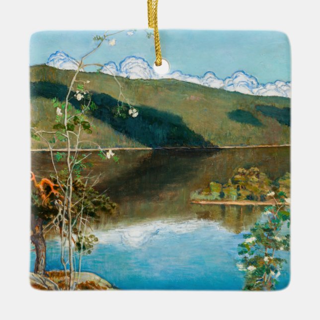 Akseli Gallen-Kallela - Thunderclouds on Horizon Ceramic Ornament (Front)