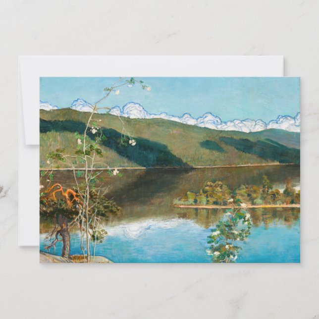 Akseli Gallen-Kallela - Thunderclouds on Horizon Invitation (Front)