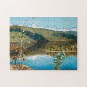 Akseli Gallen-Kallela - Thunderclouds on Horizon Jigsaw Puzzle