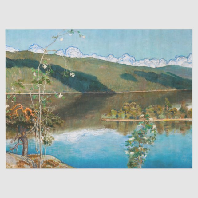 Akseli Gallen-Kallela - Thunderclouds on Horizon Tissue Paper (Front)