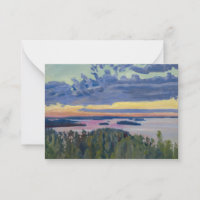 Akseli Gallen-Kallela - View over a Lake at Sunset