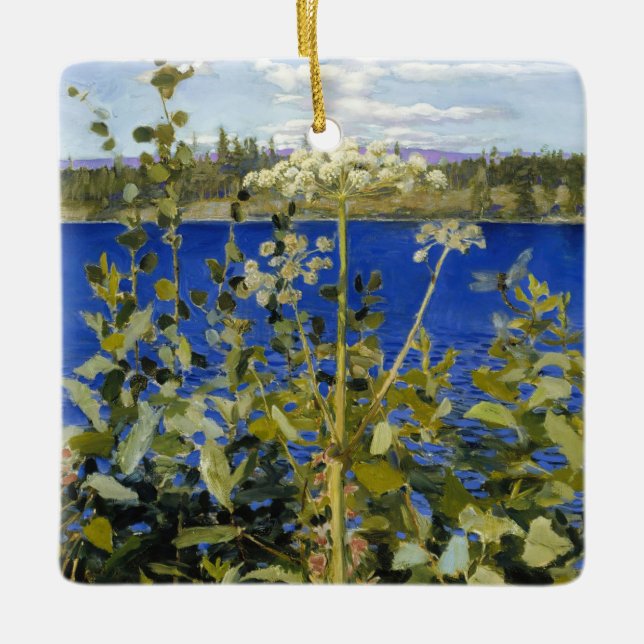 Akseli Gallen-Kallela - Wild Angelica Ceramic Ornament (Front)