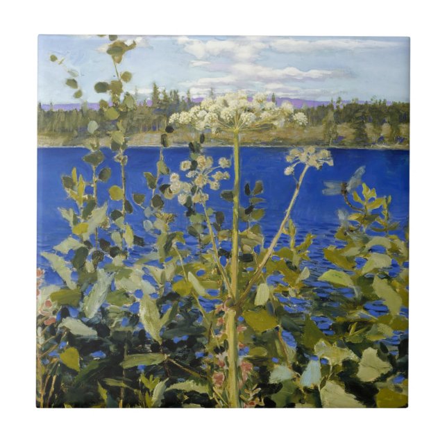 Akseli Gallen-Kallela - Wild Angelica Ceramic Tile (Front)