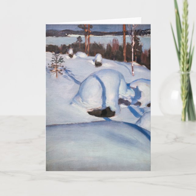 Akseli Gallen-Kallela - Winter Landscape #1 Card (Front)