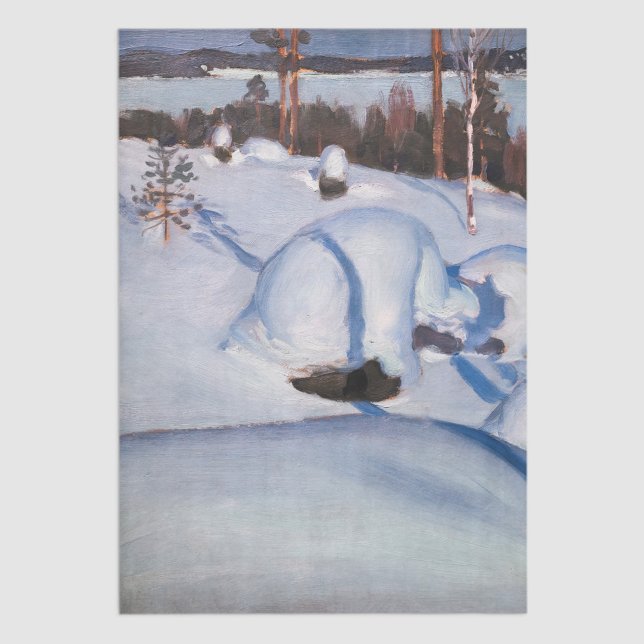 Akseli Gallen-Kallela - Winter Landscape #1 Tissue Paper (Creator Uploaded)