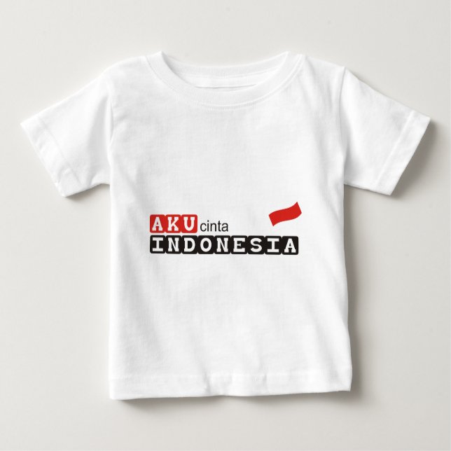 aku cinta indonesia baby T-Shirt (Front)