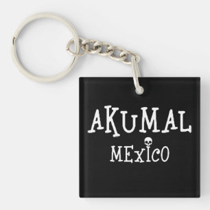 Akumal Mexico Design - Acrylic Keychain