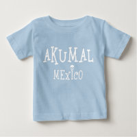 Akumal Mexico Design - Baby Fine Jersey T-Shirt