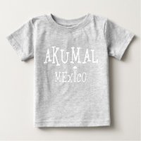 Akumal Mexico Design - Baby Fine Jersey T-Shirt