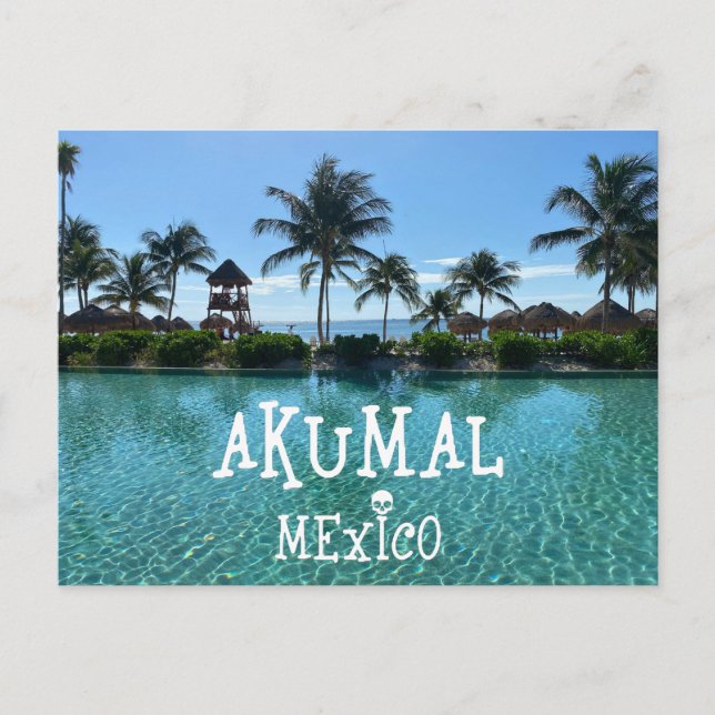 Akumal Mexico Design - Standard Postcard (Front)