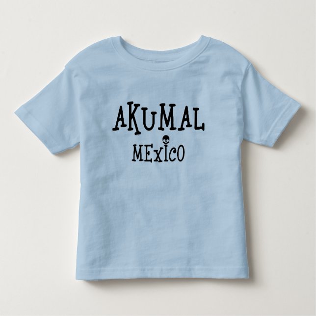 Akumal Mexico Design - Toddler Fine Jersey T-Shirt (Front)
