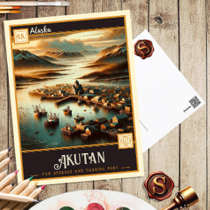 Akutan, Alaska   Vintage Postcard