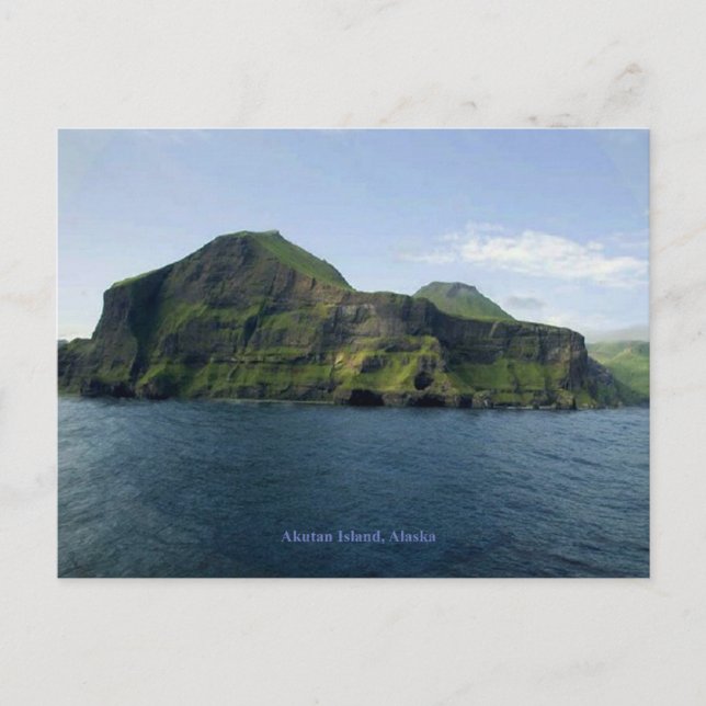 Akutan Island Postcard (Front)