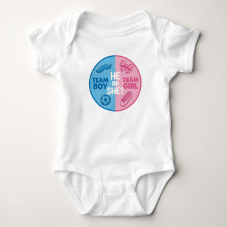 Akvarell Blommig Baby Gender Reveal Pojke eller Fl Bodysuit