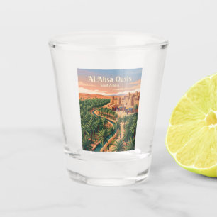 Al Ahsa Oasis Saudi Arabia Shot Glass