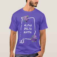 AL Alpha Delta Kappa Tshirt white letters w/back