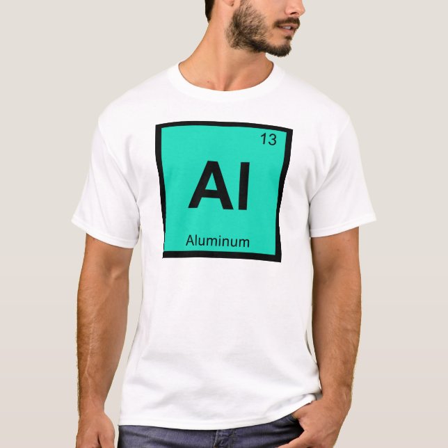 Al - Aluminium Chemistry Periodic Table Symbol T-Shirt (Front)