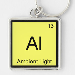 Al - Ambient Light Funny Chemistry Element Symbol Key Ring