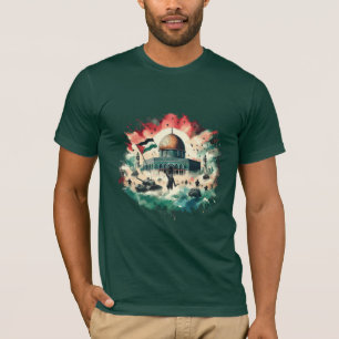 Al-Aqsa Mosque, Save Gaza - Vector T-Shirt Design