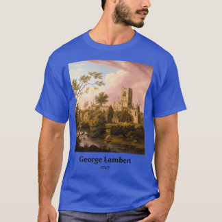 al Art Relaxing Landscape Painting Kirkstall Abbey T-Shirt
