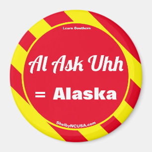 Al Ask Uhh Red/Yellow Magnet