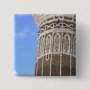Al Bakiriya Mosque in Old Sana'a, Yemen 15 Cm Square Badge