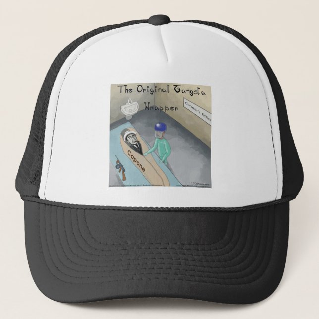 Al Capone Funeral Funny Trucker Hat (Front)