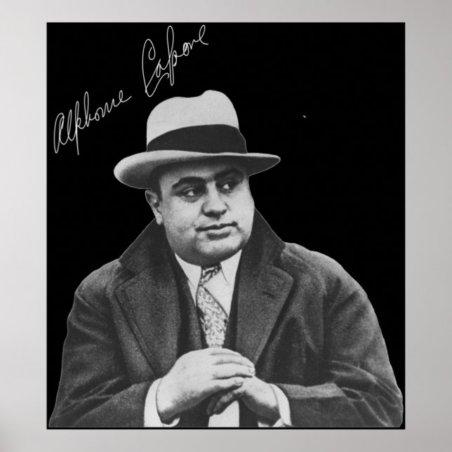 Al Capone Reproduction Signature Merchandise Poster (Front)