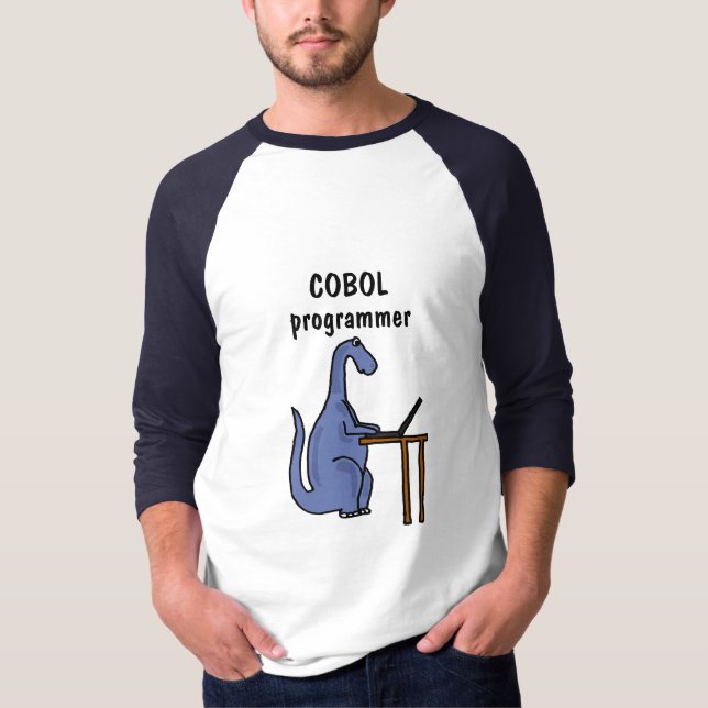 AL- COBOL Programmer Dinosaur Shirt (Front)