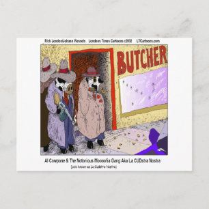 Al Cowpone & The Moofia Gang Funny Cows Postcard